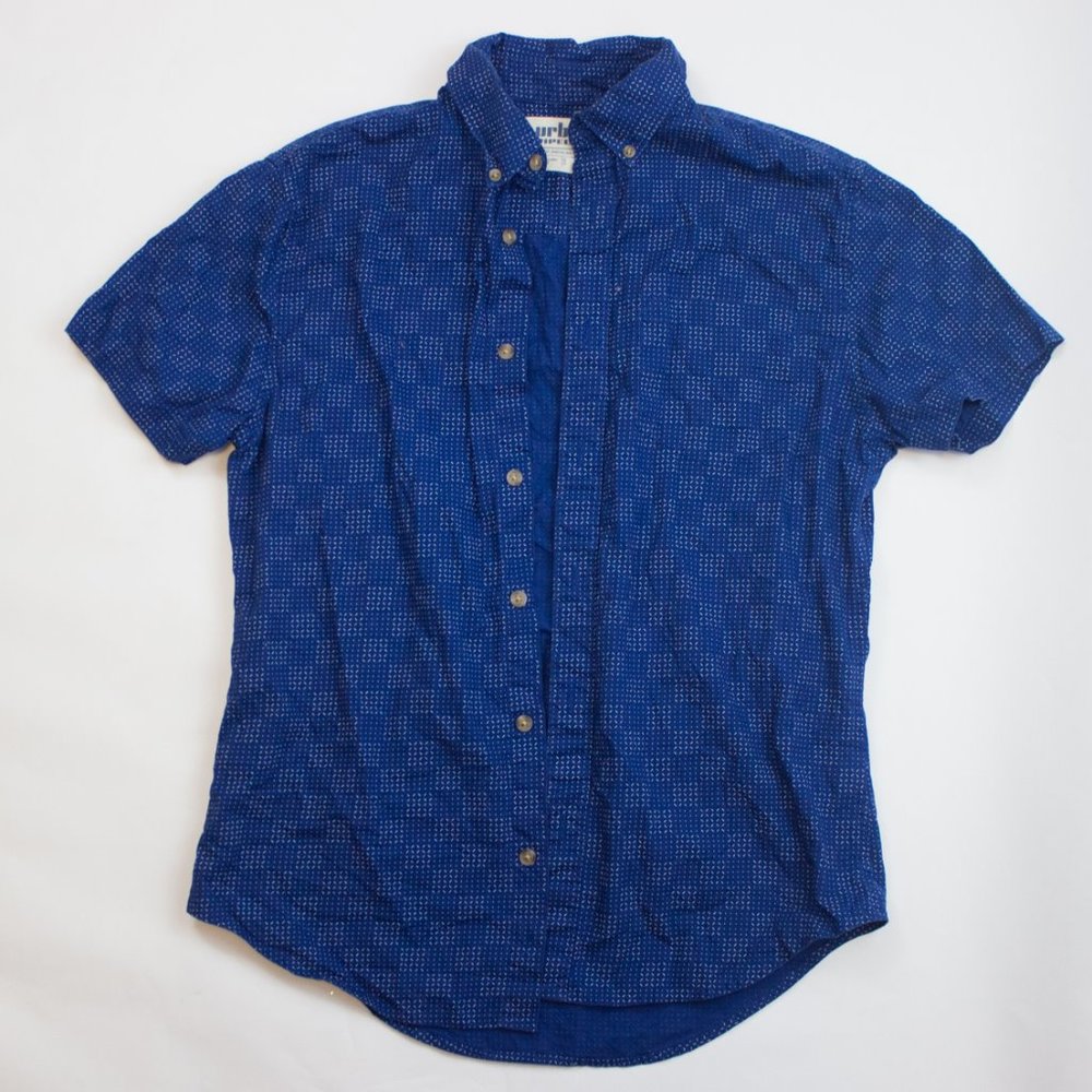 Royal Blue Mens Button Down Shirt